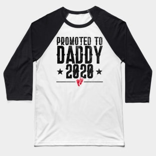 Mens Promoted to Daddy Est. 2020 - Dad to be Baby Announcement Baseball T-Shirt